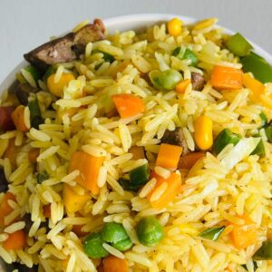 Nigerian Liver Fried Rice
